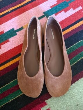 Stunning Reformation Brown Suede Flats